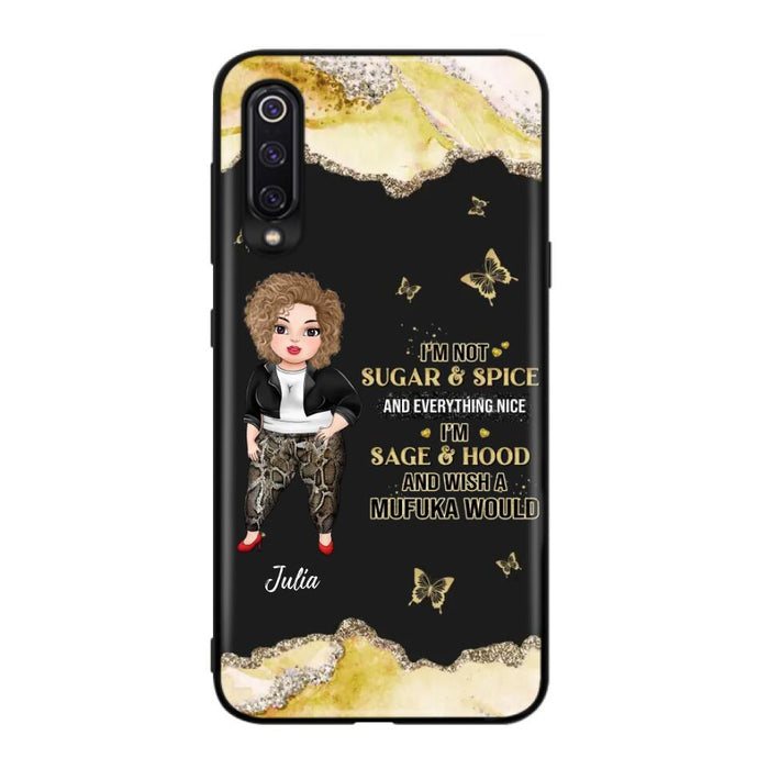 Custom Personalized Chubby Girl Phone Case for Xiaomi/ Oppo/ Huawei - Gift Idea For Friends/ Birthday - I'm Sage & Hood And Wish A Mufuka Would