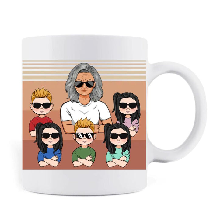 Custom Personalized Mom/Grandma Coffee Mug 
 - Gift Ideas For Mom And Grandma - My Favorite Child