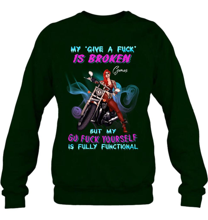 Custom Personalized Biker T-Shirt - Gift Idea for Biker Lovers