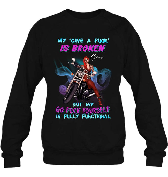 Custom Personalized Biker T-Shirt - Gift Idea for Biker Lovers