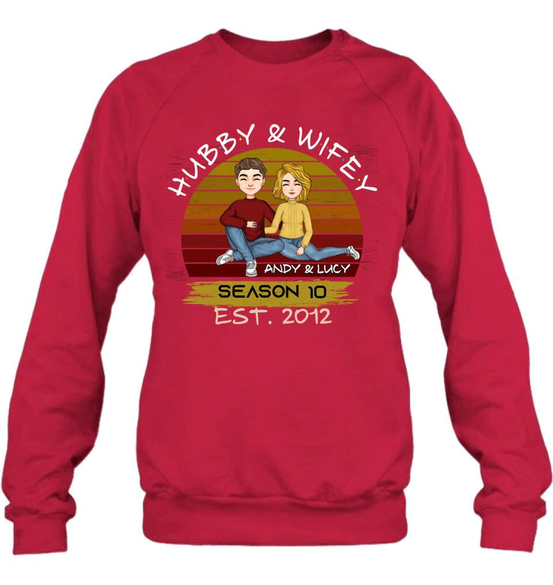 Personalized Couple Shirt - Gift Idea For Couple/Mother's Day Gift From Husband - Hubby & Wifey