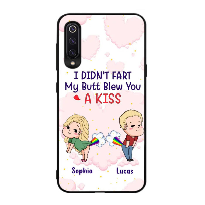 Custom Personalized Fart Couple Phone Case - Funny Valentine's Day Gift For Couple - I Didn't Fart My Butt Blew You A Kiss - Case For Xiaomi, Oppo And Huawei