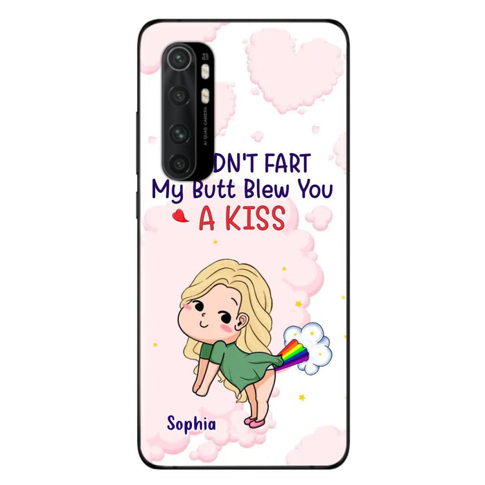 Personalized Fart Couple Phone Case - Funny Valentine's Day Gift For Couple - I Didn't Fart My Butt Blew You A Kiss - Case For Xiaomi, Oppo And Huawei