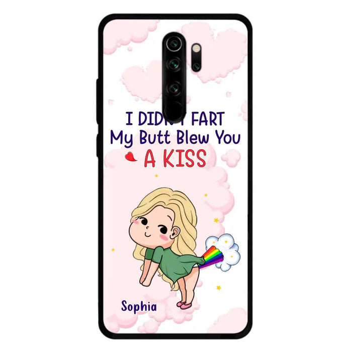 Personalized Fart Couple Phone Case - Funny Valentine's Day Gift For Couple - I Didn't Fart My Butt Blew You A Kiss - Case For Xiaomi, Oppo And Huawei