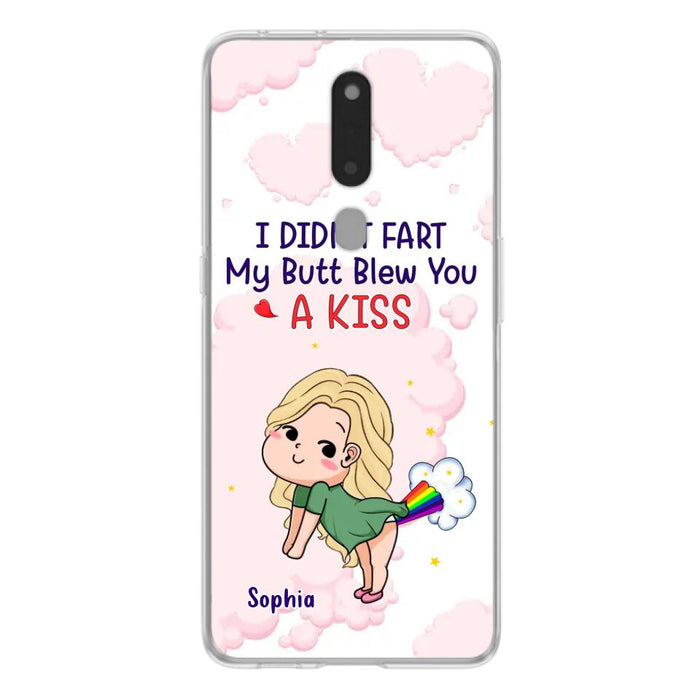 Personalized Fart Couple Phone Case - Funny Valentine's Day Gift For Couple - I Didn't Fart My Butt Blew You A Kiss - Case For Xiaomi, Oppo And Huawei