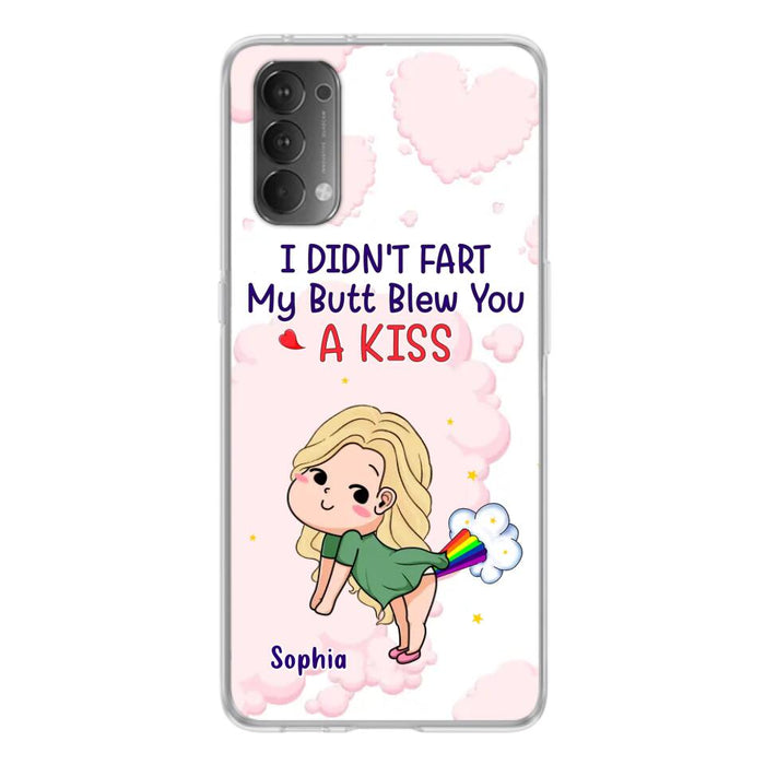 Personalized Fart Couple Phone Case - Funny Valentine's Day Gift For Couple - I Didn't Fart My Butt Blew You A Kiss - Case For Xiaomi, Oppo And Huawei