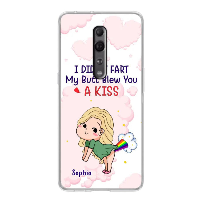 Personalized Fart Couple Phone Case - Funny Valentine's Day Gift For Couple - I Didn't Fart My Butt Blew You A Kiss - Case For Xiaomi, Oppo And Huawei