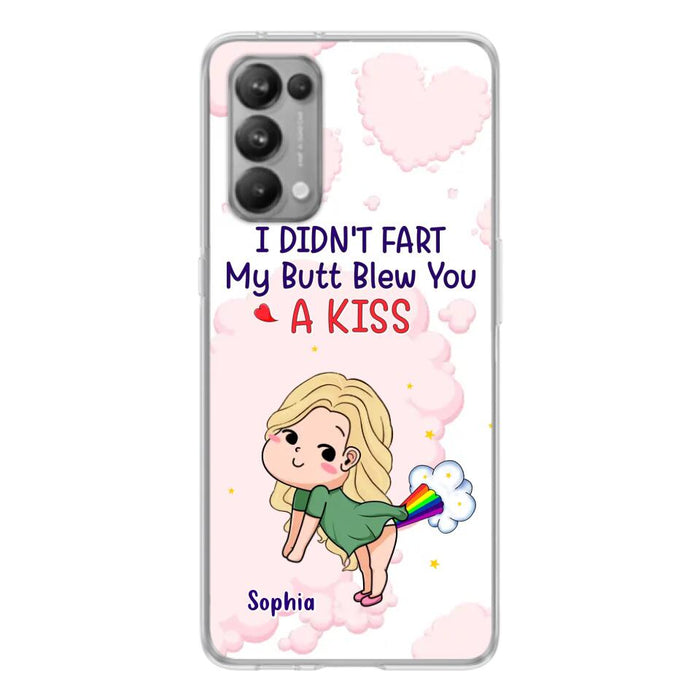 Personalized Fart Couple Phone Case - Funny Valentine's Day Gift For Couple - I Didn't Fart My Butt Blew You A Kiss - Case For Xiaomi, Oppo And Huawei