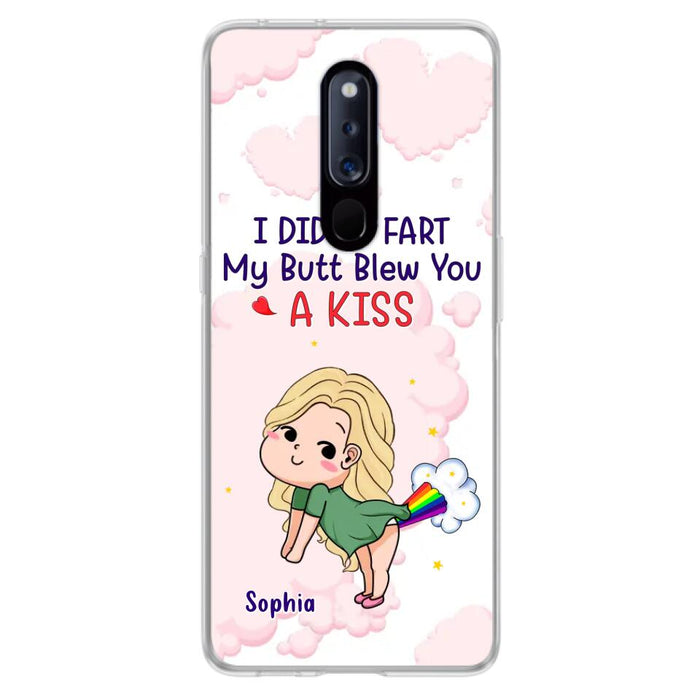 Personalized Fart Couple Phone Case - Funny Valentine's Day Gift For Couple - I Didn't Fart My Butt Blew You A Kiss - Case For Xiaomi, Oppo And Huawei