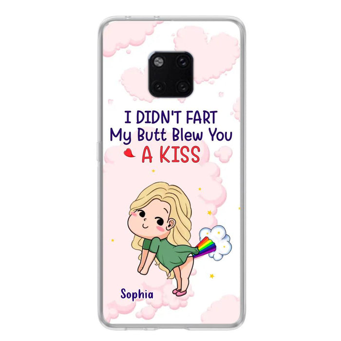 Personalized Fart Couple Phone Case - Funny Valentine's Day Gift For Couple - I Didn't Fart My Butt Blew You A Kiss - Case For Xiaomi, Oppo And Huawei