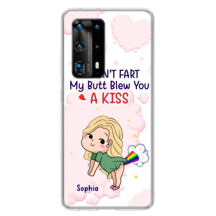 Personalized Fart Couple Phone Case - Funny Valentine's Day Gift For Couple - I Didn't Fart My Butt Blew You A Kiss - Case For Xiaomi, Oppo And Huawei