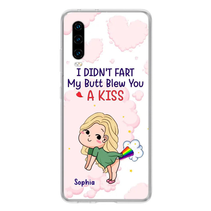 Personalized Fart Couple Phone Case - Funny Valentine's Day Gift For Couple - I Didn't Fart My Butt Blew You A Kiss - Case For Xiaomi, Oppo And Huawei