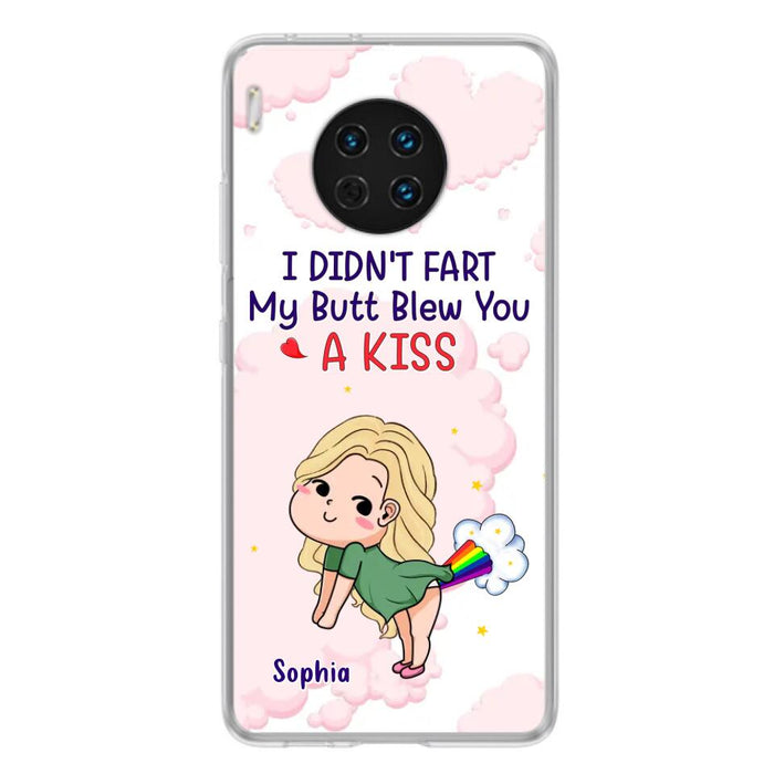 Personalized Fart Couple Phone Case - Funny Valentine's Day Gift For Couple - I Didn't Fart My Butt Blew You A Kiss - Case For Xiaomi, Oppo And Huawei