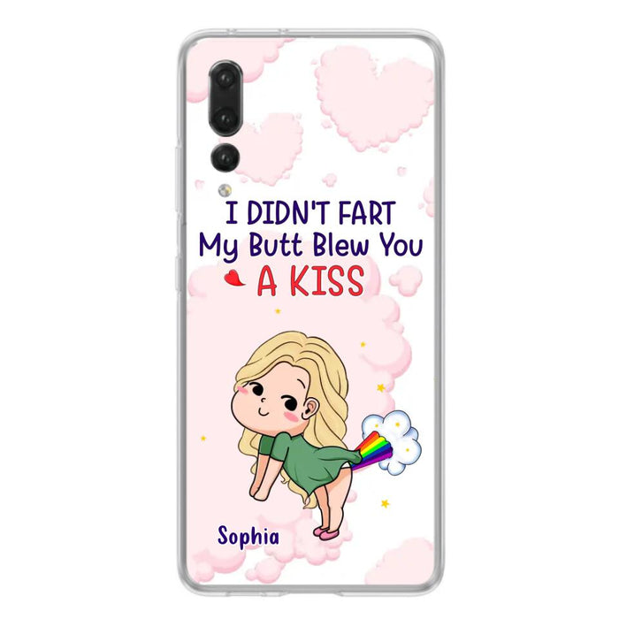 Personalized Fart Couple Phone Case - Funny Valentine's Day Gift For Couple - I Didn't Fart My Butt Blew You A Kiss - Case For Xiaomi, Oppo And Huawei