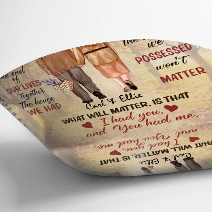 Custom Personalized Old Couple Pillow Cover - Couple/ Valentine's Day Gift For Husband From Wife - To My Husband