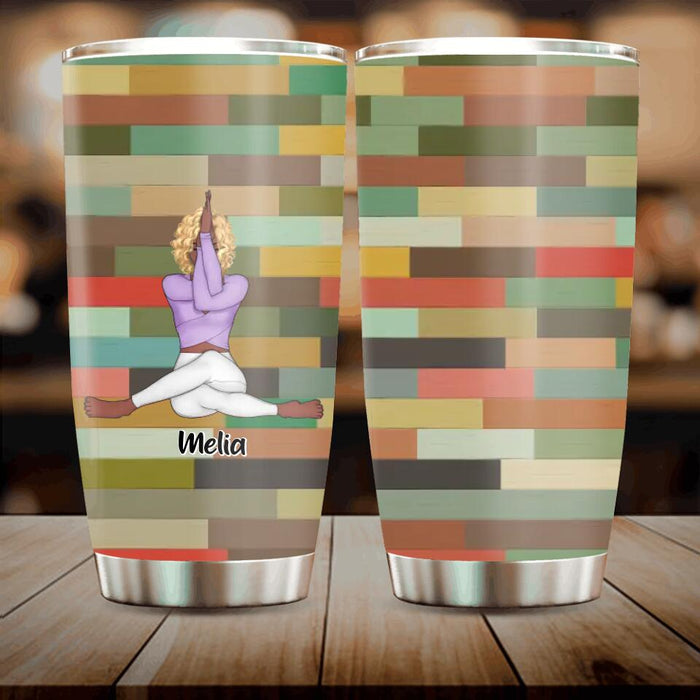 Custom Personalized Yoga Girl Tumbler - Gift Idea For Yoga Lovers - I Am Sensual, Bold