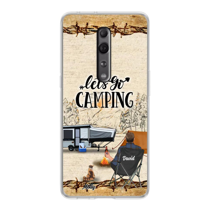 Custom Personalized Camping Phone Case - Gift Idea For Camping Lovers - Couple/Single Man/Woman With Upto 6 Pets - Let's Go Camping - Cases For Oppo, Xiaomi & Huawei