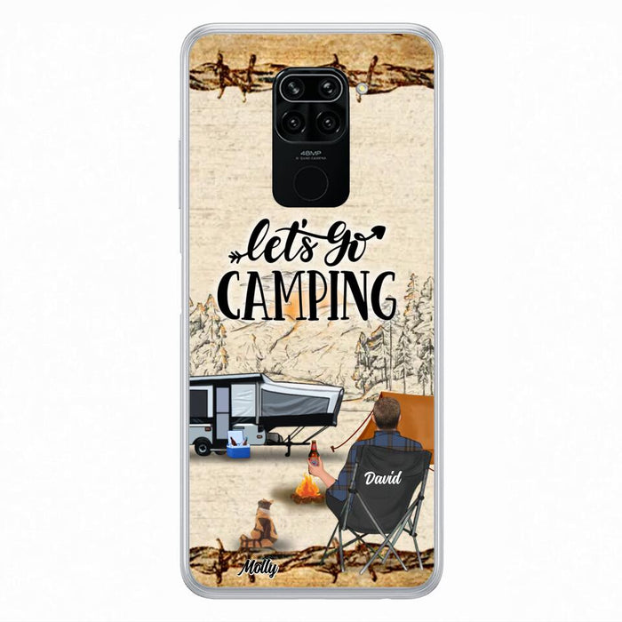 Custom Personalized Camping Phone Case - Gift Idea For Camping Lovers - Couple/Single Man/Woman With Upto 6 Pets - Let's Go Camping - Cases For Oppo, Xiaomi & Huawei