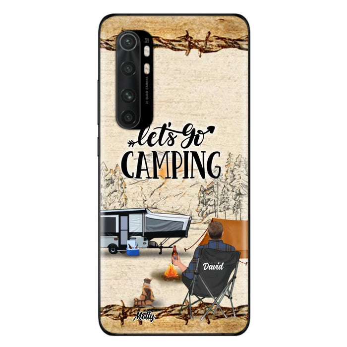 Custom Personalized Camping Phone Case - Gift Idea For Camping Lovers - Couple/Single Man/Woman With Upto 6 Pets - Let's Go Camping - Cases For Oppo, Xiaomi & Huawei