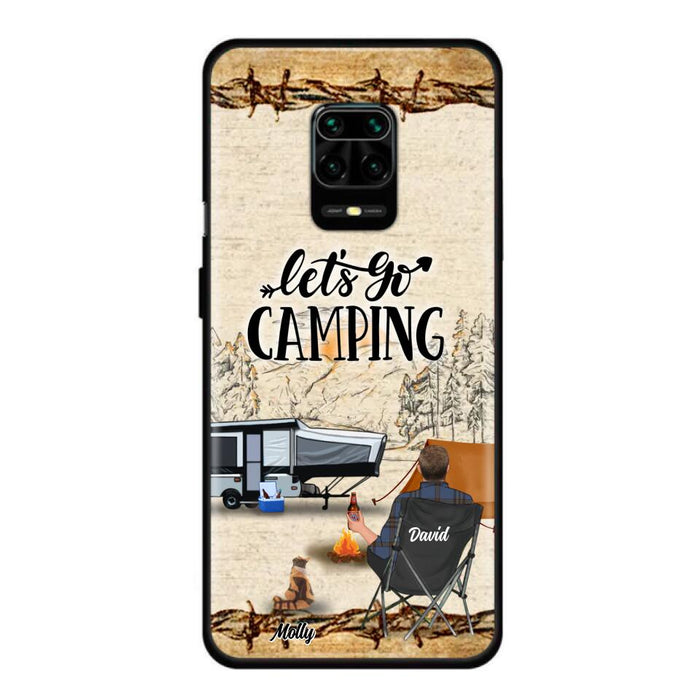 Custom Personalized Camping Phone Case - Gift Idea For Camping Lovers - Couple/Single Man/Woman With Upto 6 Pets - Let's Go Camping - Cases For Oppo, Xiaomi & Huawei