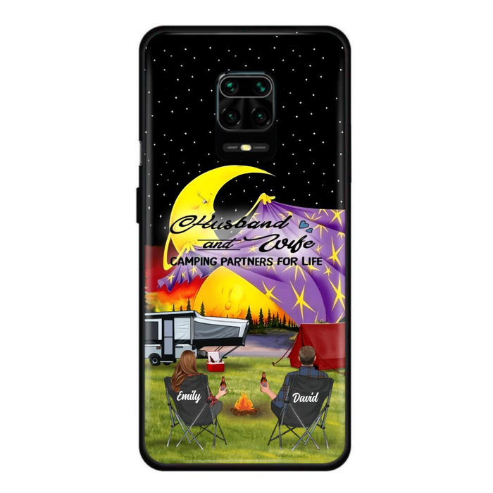 Custom Personalized Camping Phone Case - Couple/ Parents With Upto 3 Kids And 4 Pets - Gift Idea For Camping Lover - Case For Xiaomi, Oppo And Huawei