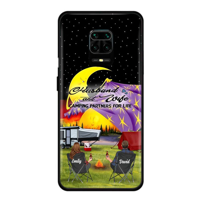 Custom Personalized Camping Phone Case - Couple/ Parents With Upto 3 Kids And 4 Pets - Gift Idea For Camping Lover - Case For Xiaomi, Oppo And Huawei