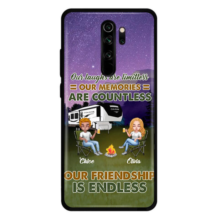 Custom Personalized Camping Friends Phone Case - Upto 4 People - Gift Idea For Friends/ Camping Lover - Life Is Better When You're Camping With Friends - Case For Xiaomi/Huawei/Oppo