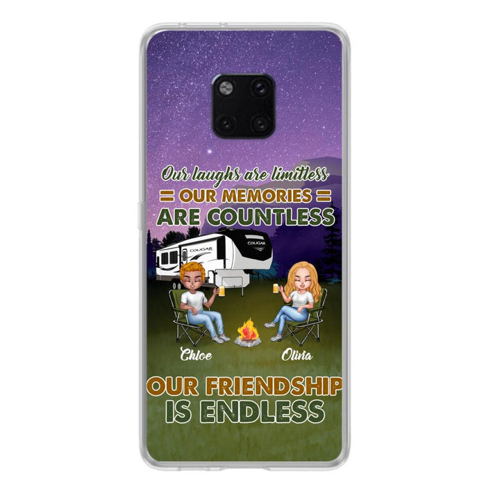 Custom Personalized Camping Friends Phone Case - Upto 4 People - Gift Idea For Friends/ Camping Lover - Life Is Better When You're Camping With Friends - Case For Xiaomi/Huawei/Oppo