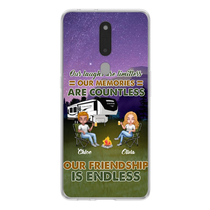 Custom Personalized Camping Friends Phone Case - Upto 4 People - Gift Idea For Friends/ Camping Lover - Life Is Better When You're Camping With Friends - Case For Xiaomi/Huawei/Oppo