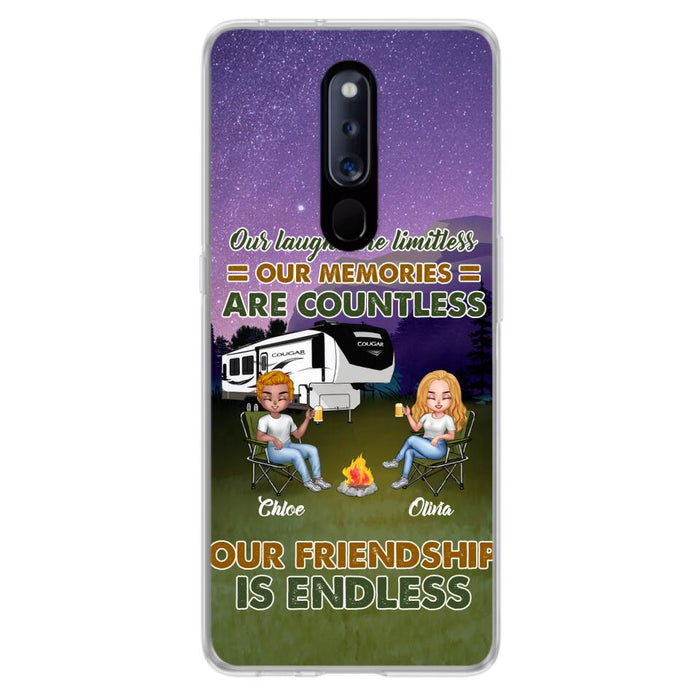 Custom Personalized Camping Friends Phone Case - Upto 4 People - Gift Idea For Friends/ Camping Lover - Life Is Better When You're Camping With Friends - Case For Xiaomi/Huawei/Oppo