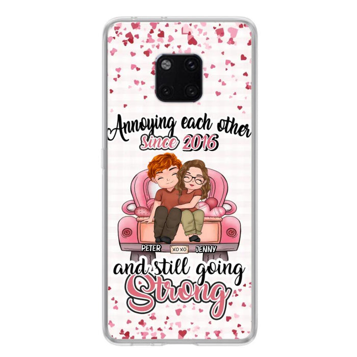 Custom Personalized Couple Phone Case - Valentine's Day/ Birthday/ Anniversary/ Mother's Day Gift For Wife From Husband - Case For Xiaomi, Oppo And Huawei