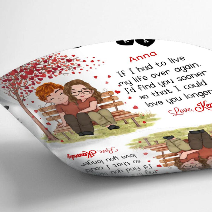 Custom Personalized Couple Pillow Cover- You're All I Need - Gift Idea For Couple/ Mother's Day Gift For Wife From Husband