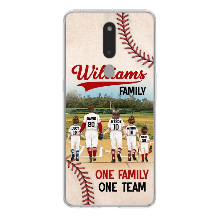 Custom Personalized Baseball Family Phone Case - Upto 3 Children - Gift Idea For Valentine's Day/Birthday/Anniversary/ Mother's Day Gift Idea - One Family One Team - Case for Xiaomi/Huawei/Oppo