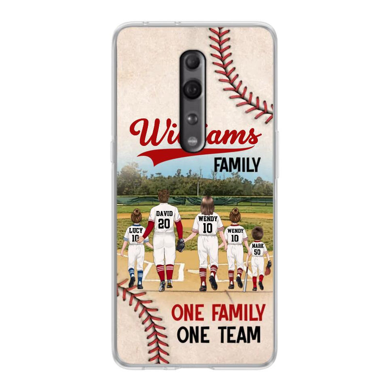 Personalized Baseball Family Phone Case - Up to 3 Children - Gift Idea For Valentine's Day/Birthday/Anniversary/Mother's Day Gift Idea - One Family One Team - Case for Xiaomi/Huawei/Oppo