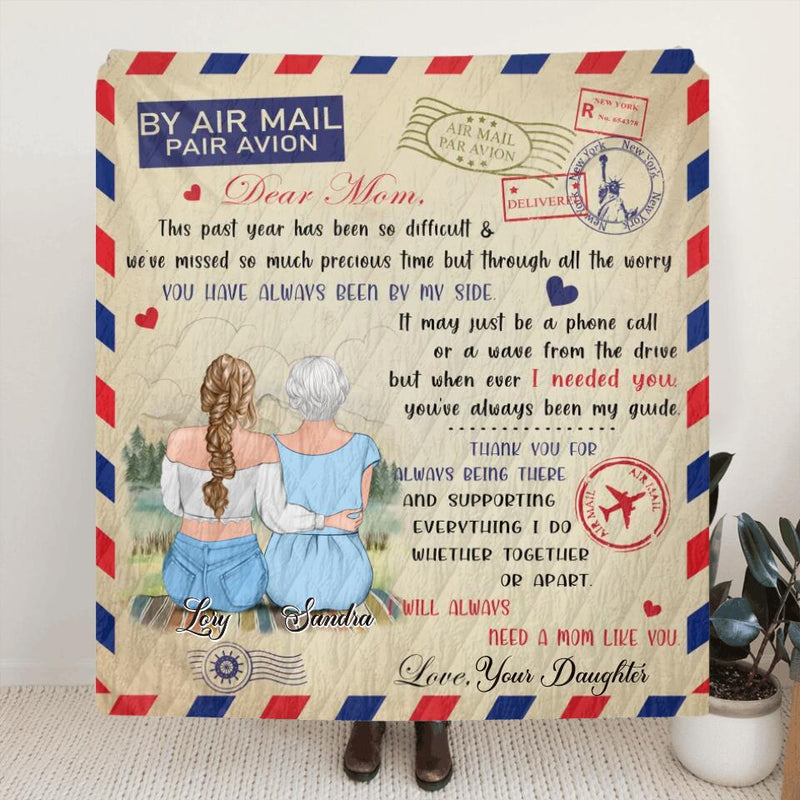 Personalized Love Letter Fleece/Quilt Blanket - Handwritten Letter Blanket - Best Gift For Mother