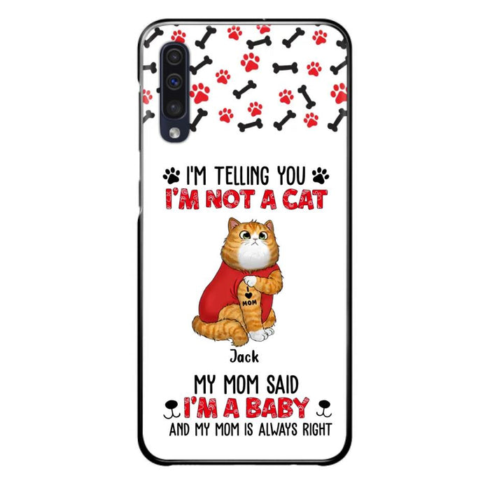 Custom Personalized Dog/ Cat Phone Case - Upto 4 Pets - Birthday, Loving Gift For Cat & Dog Lover, Pet Owner, Pet Mom, Pet Dad - My Mom Said I'm A Baby - Case For iPhone And Samsung