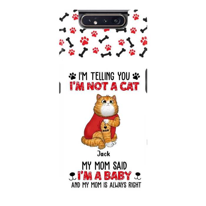 Custom Personalized Dog/ Cat Phone Case - Upto 4 Pets - Birthday, Loving Gift For Cat & Dog Lover, Pet Owner, Pet Mom, Pet Dad - My Mom Said I'm A Baby - Case For iPhone And Samsung