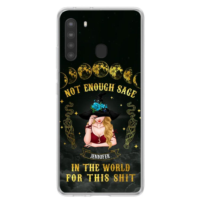 Custom Personalized Witch Phone Case - Gift For Halloween/Witch - Not Enough Sage In The World - Case for iPhone/Samsung