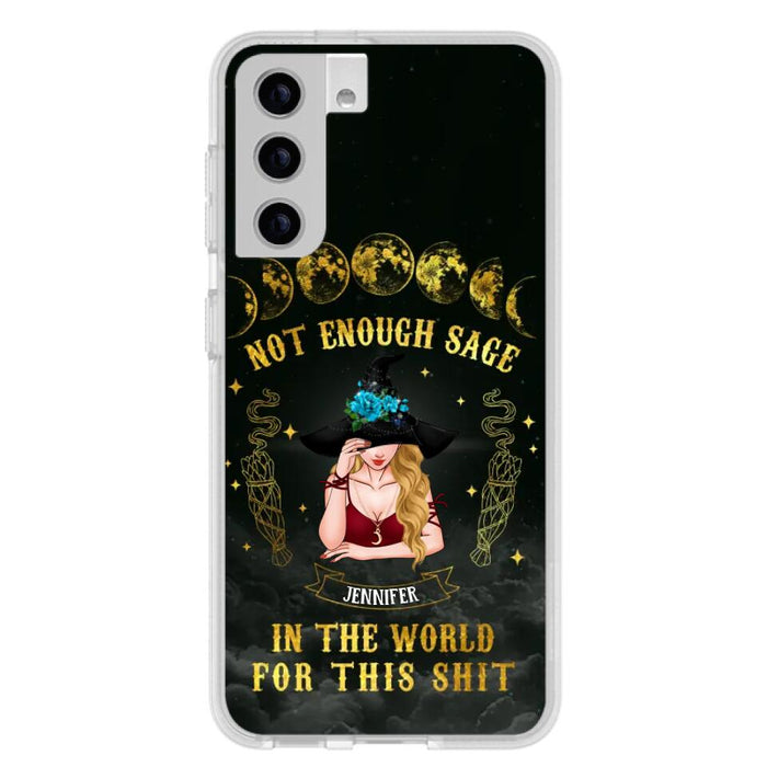 Custom Personalized Witch Phone Case - Gift For Halloween/Witch - Not Enough Sage In The World - Case for iPhone/Samsung