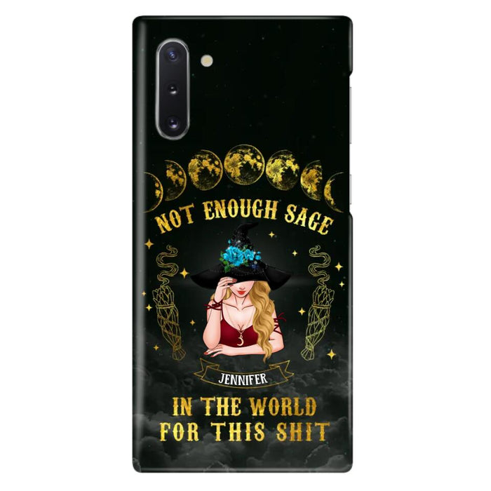 Custom Personalized Witch Phone Case - Gift For Halloween/Witch - Not Enough Sage In The World - Case for iPhone/Samsung