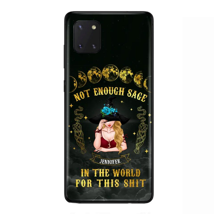 Custom Personalized Witch Phone Case - Gift For Halloween/Witch - Not Enough Sage In The World - Case for iPhone/Samsung