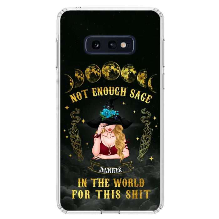 Custom Personalized Witch Phone Case - Gift For Halloween/Witch - Not Enough Sage In The World - Case for iPhone/Samsung