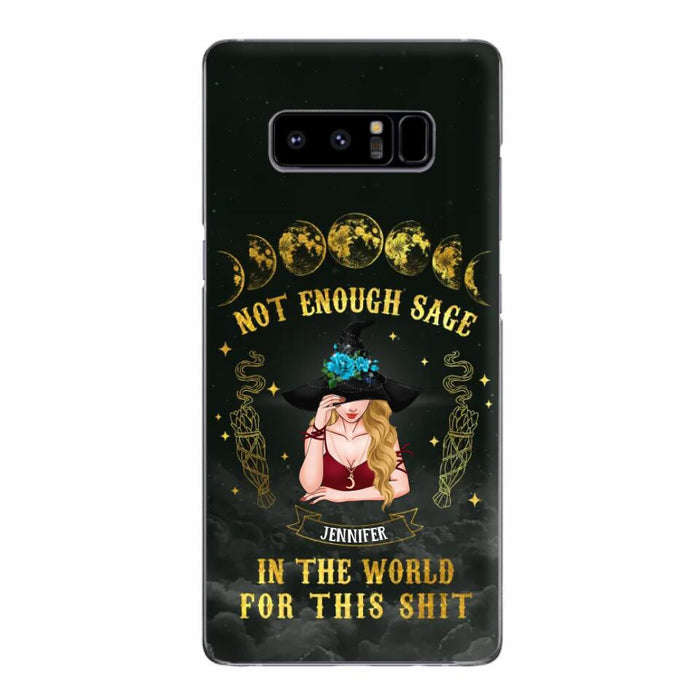 Custom Personalized Witch Phone Case - Gift For Halloween/Witch - Not Enough Sage In The World - Case for iPhone/Samsung