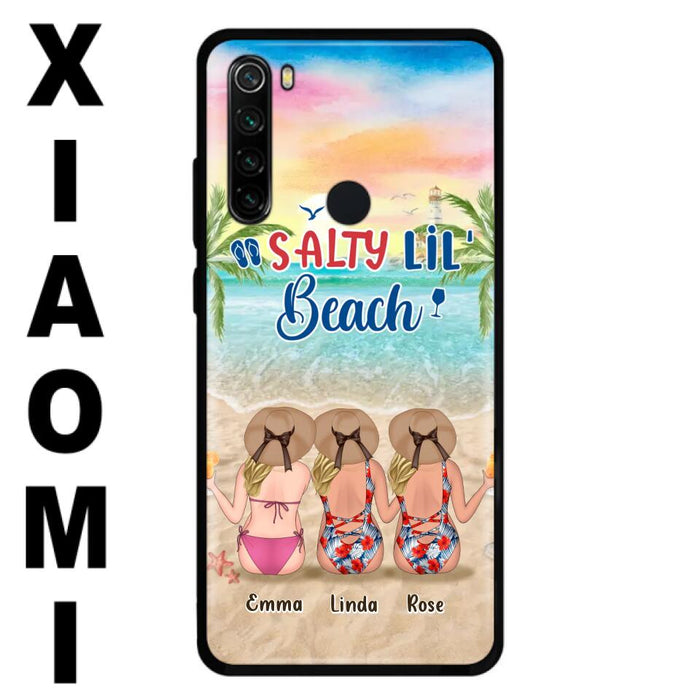 Custom Personalized Beach Girls Phone Case - Upto 3 Girls - Gift Idea For Friends/ Sisters - Salty Lil' Beach - Case For Xiaomi, Oppo And Huawei