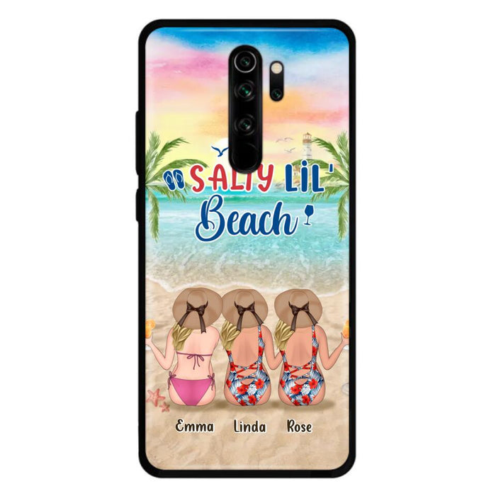 Custom Personalized Beach Girls Phone Case - Upto 3 Girls - Gift Idea For Friends/ Sisters - Salty Lil' Beach - Case For Xiaomi, Oppo And Huawei