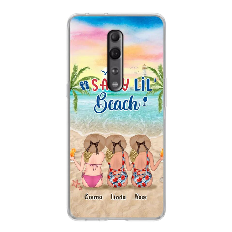 Personalized Beach Girls Phone Case - Up to 3 Girls - Gift Idea For Friends/Sisters - Salty Lil' Beach - Case For Xiaomi, Oppo And Huawei