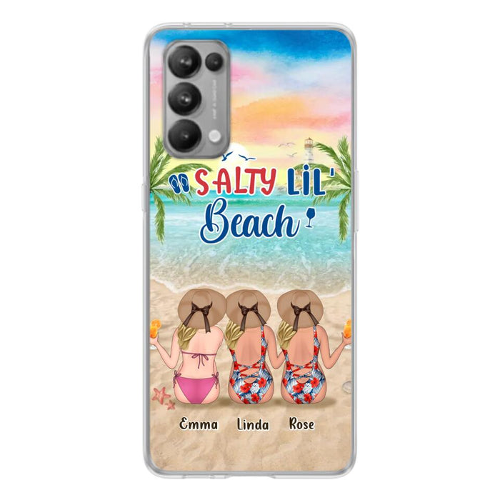 Custom Personalized Beach Girls Phone Case - Upto 3 Girls - Gift Idea For Friends/ Sisters - Salty Lil' Beach - Case For Xiaomi, Oppo And Huawei