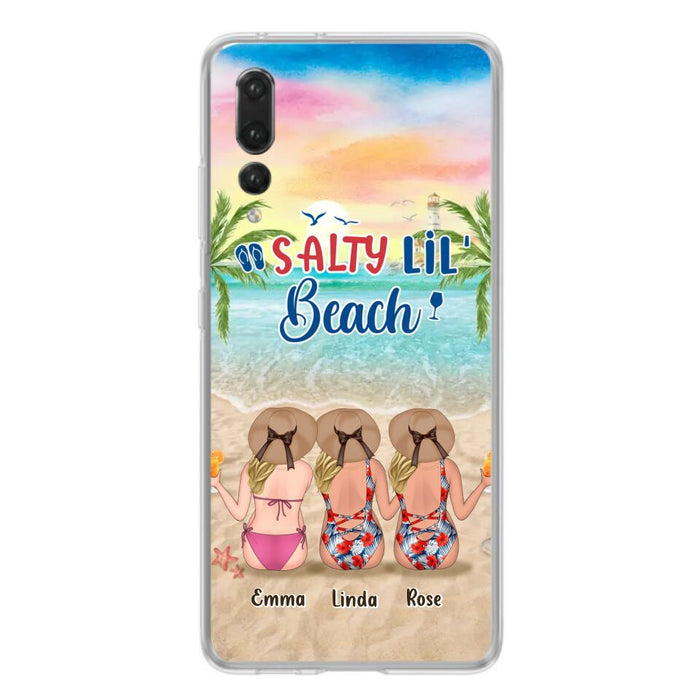 Custom Personalized Beach Girls Phone Case - Upto 3 Girls - Gift Idea For Friends/ Sisters - Salty Lil' Beach - Case For Xiaomi, Oppo And Huawei