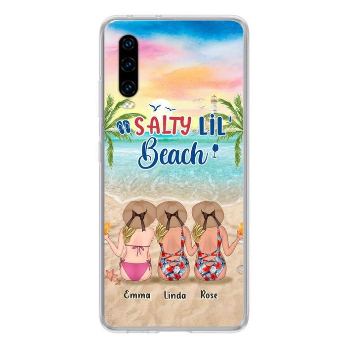 Custom Personalized Beach Girls Phone Case - Upto 3 Girls - Gift Idea For Friends/ Sisters - Salty Lil' Beach - Case For Xiaomi, Oppo And Huawei