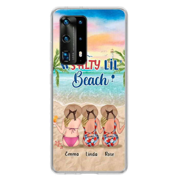 Custom Personalized Beach Girls Phone Case - Upto 3 Girls - Gift Idea For Friends/ Sisters - Salty Lil' Beach - Case For Xiaomi, Oppo And Huawei